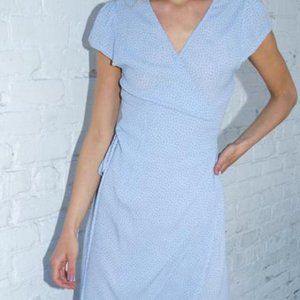 Brandy Melville Floral Blue Robbie Dress